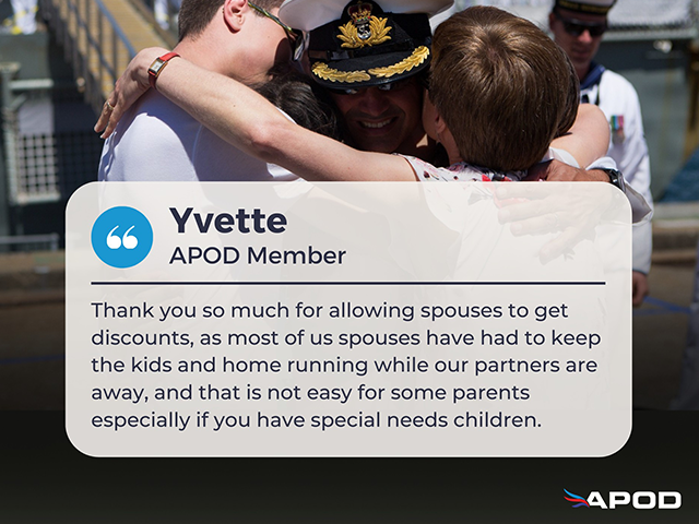 APOD member Yvette feedback on using APOD savings and benefits to help her family