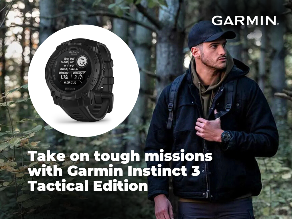 Meet the Garmin Instinct 3 Tactical Edition: Built for unstoppable adventure